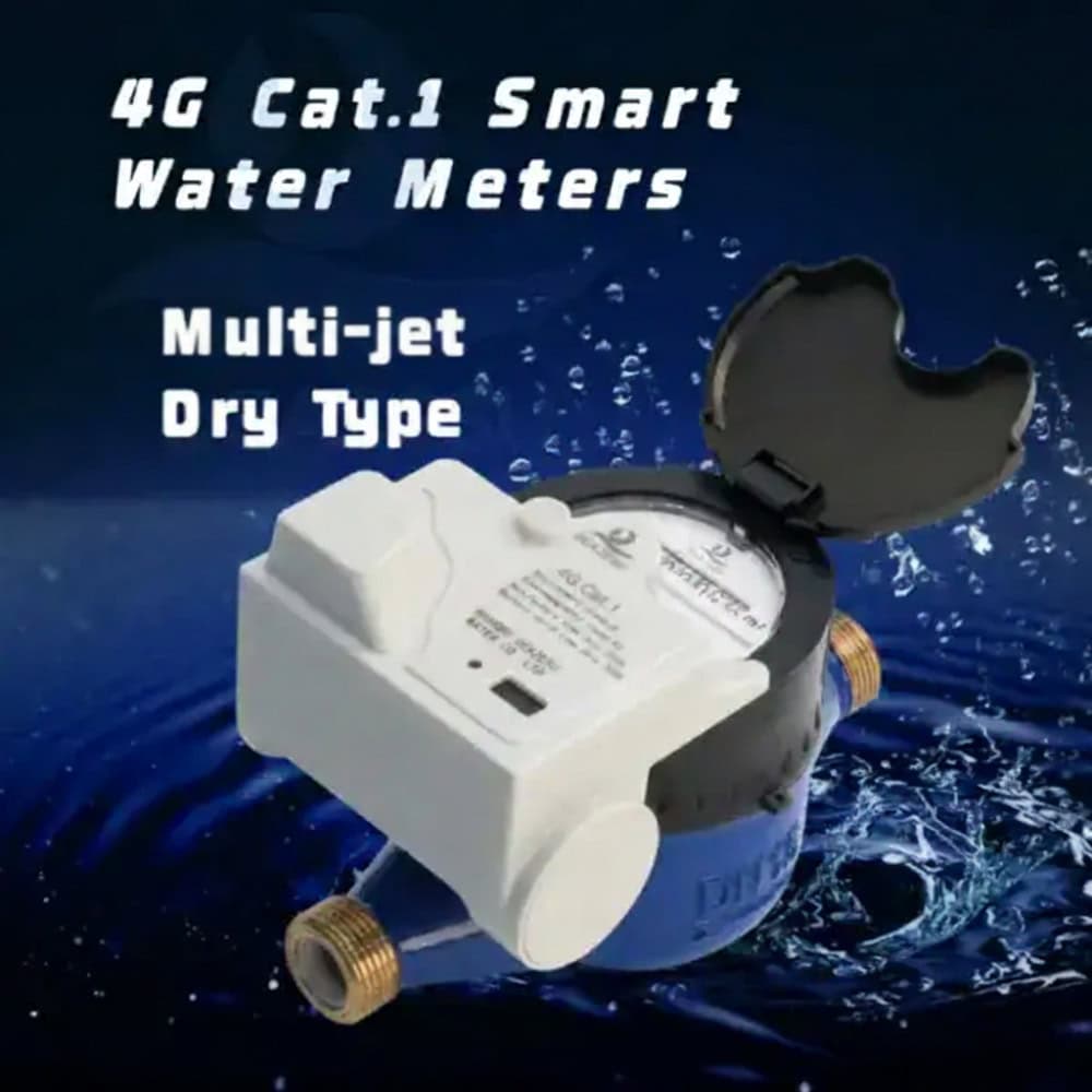 4G Cat.1 Smart Water Meters - Multi-jet Brass Body DN15 20 25