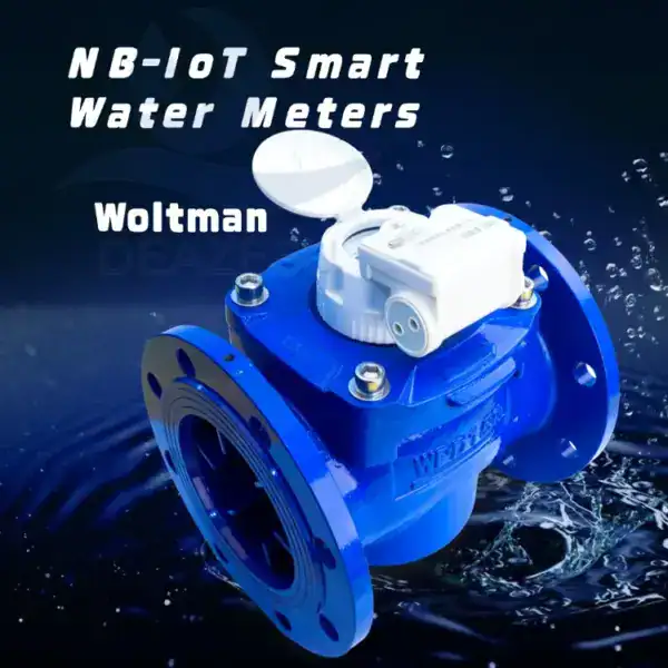 NB-IoT Smart Water Meters - Horizontal Woltman Type Cast Iron Body DN50 - 200