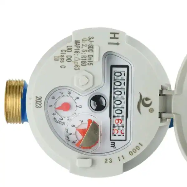 R160 Single Jet Dry Type Water Meter Class 2 Brass Body With MID Approval