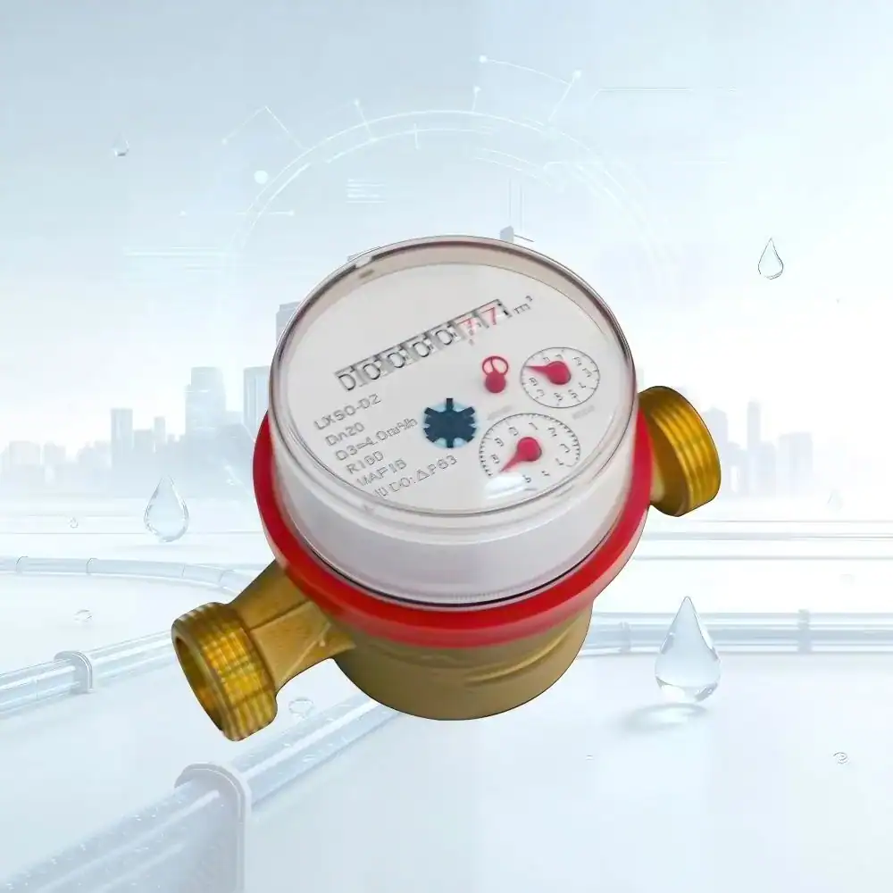 DN15 Brass Single Jet Dry Dial Water Meter - Individual Water Meters for Apartments - Image 2