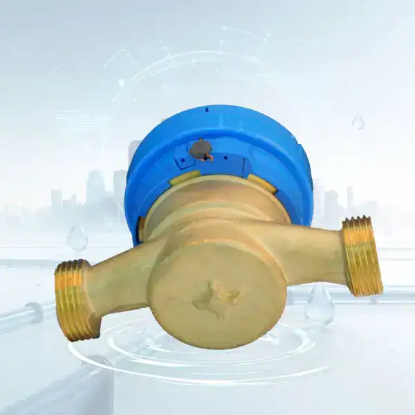 Brass Single Jet Dry Dial Water Meter - MID Certified - Water Meter for Apartments