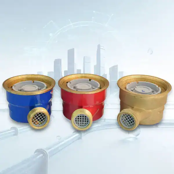 Brass Single Jet Dry Dial Water Meter - MID Certified - Water Meter for Apartments