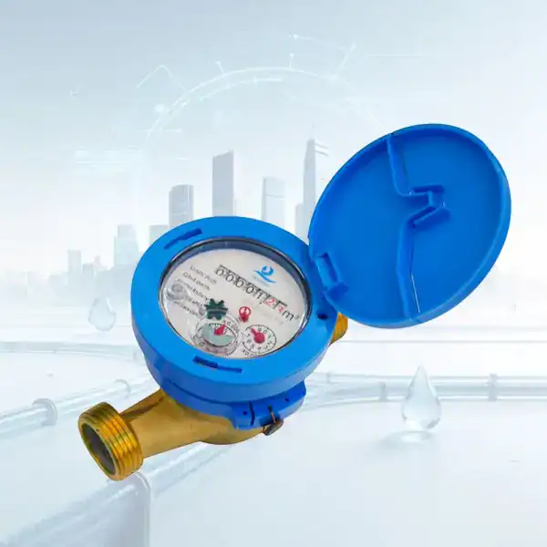 Brass Single Jet Dry Dial Water Meter - MID Certified - Water Meter for Apartments