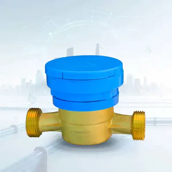 Brass Single Jet Dry Dial Water Meter - MID Certified - Water Meter for Apartments
