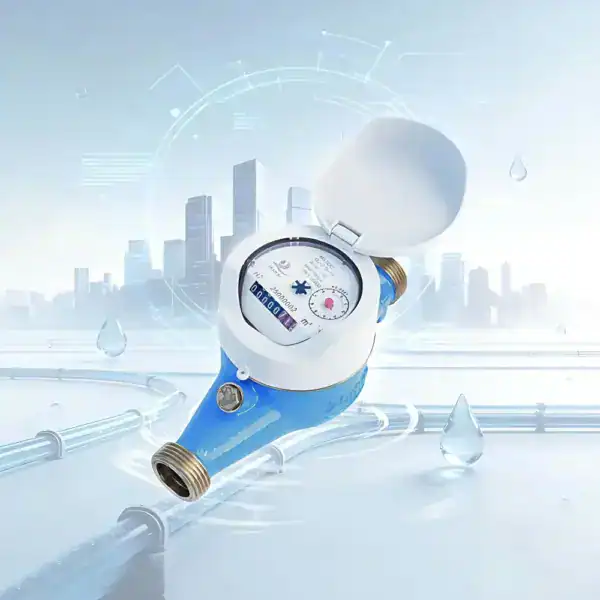 R100 Accuracy Brass Multi Jet Dry Type Water Meter With Inclined Register
