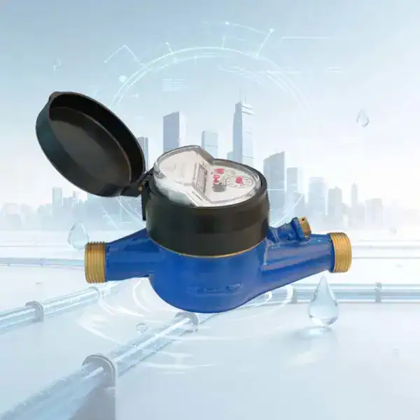 R160 Accuracy Brass Multi Jet Dry Type Water Meter With Inclined Register
