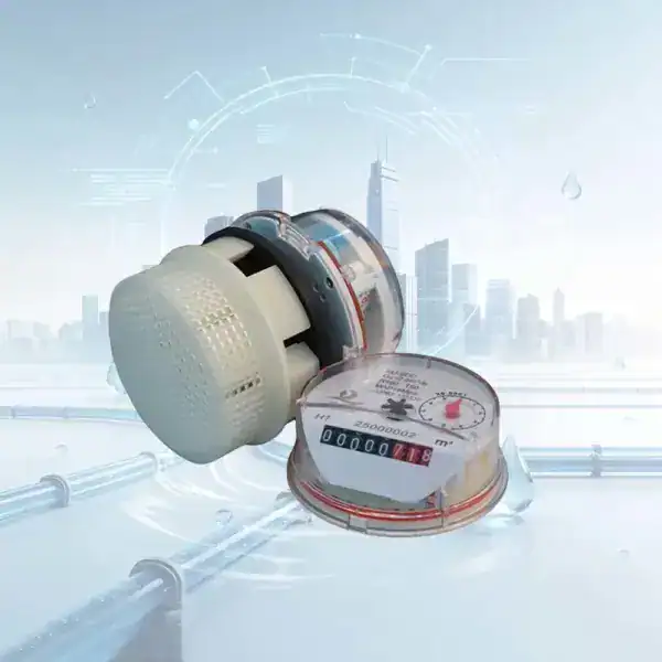 R100 Accuracy Brass Multi Jet Dry Type Water Meter With Inclined Register