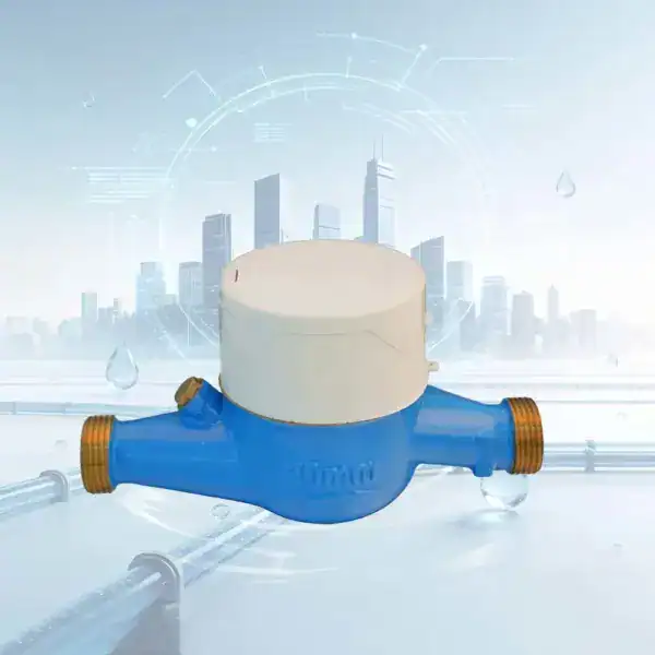 R100 Accuracy Brass Multi Jet Dry Type Water Meter With Inclined Register