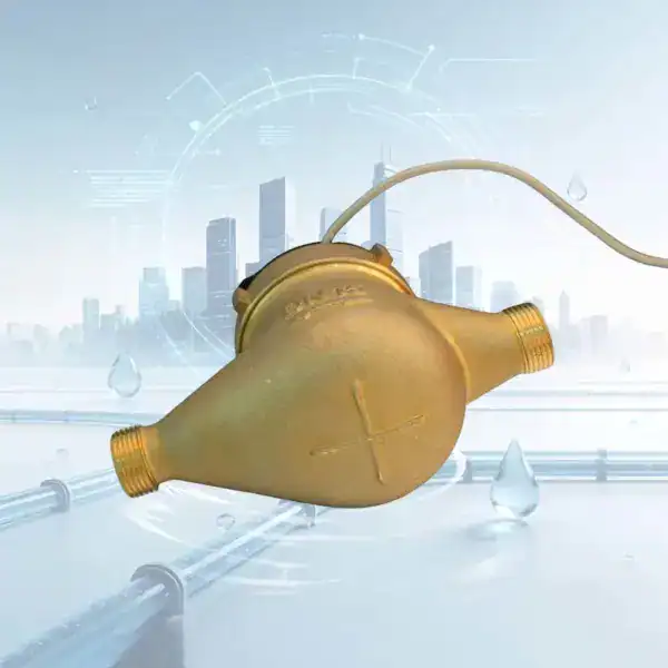 Reed Switch Brass Multi Jet Dry Type Water Meter With Pulse Output