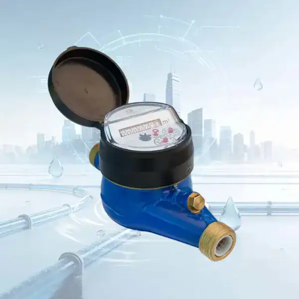 R160 Accuracy Brass Multi Jet Dry Type Water Meter With Inclined Register