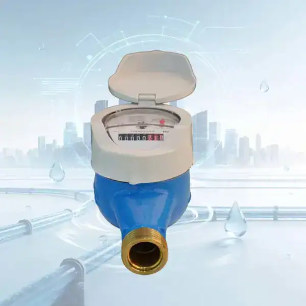 R100 Accuracy Brass Multi Jet Dry Type Water Meter With Inclined Register