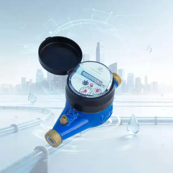 R160 Accuracy Brass Multi Jet Dry Type Water Meter With Inclined Register