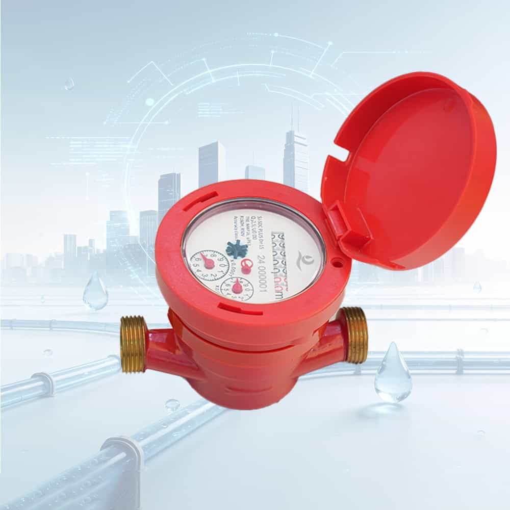 DN15 Single Jet Dry Dial Water Meter ISO 4064