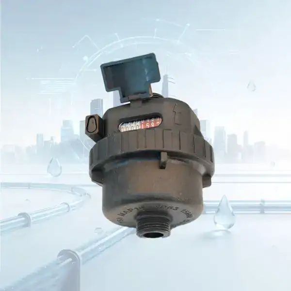 1/2 DN15 Plastic Body Water Meter Flow Measurement Solution