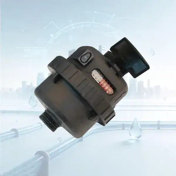 1/2 DN15 Plastic Body Water Meter Flow Measurement Solution